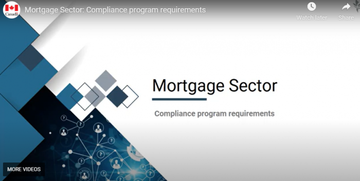 FINTRAC's Mortgage Sector Video Thumbnail